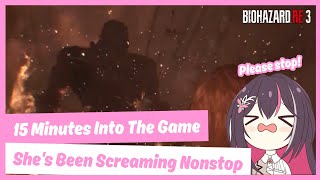 AZKi Keep Screaming While Playing RE3 For The First Time 【Hololive】