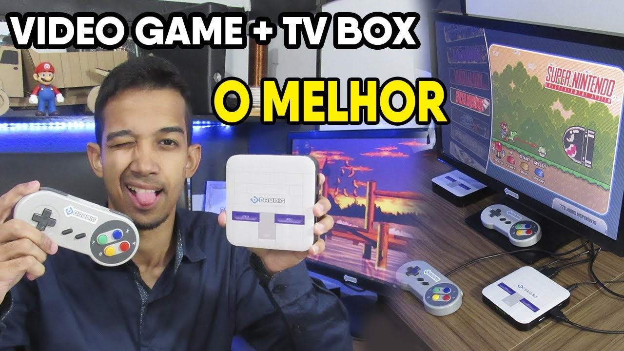 O MELHOR VIDEO GAME RETRO COM TV BOX DO MUNDO