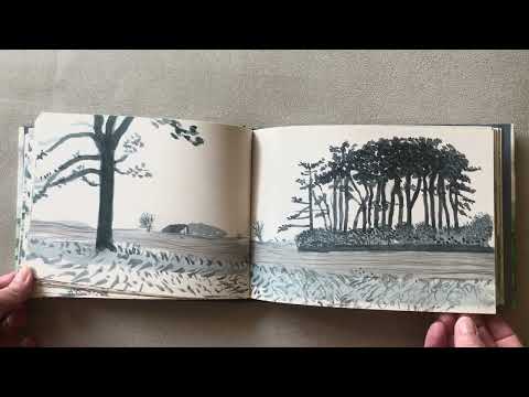 Art book flip through of « A Yorkshire Sketchbook » by David Hockney