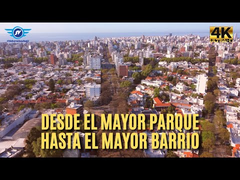 Hermosa tarde sobre la avenida Dr Francisco Soca - Uruguay paisajes 4K drone dji Mini 2 Mini 3 Pro