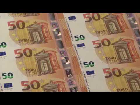 Produktion des neuen 50 Euro Scheins