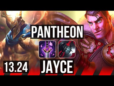PANTHEON vs JAYCE (TOP) | 9/1/3, 1400+ games, Legendary | KR Grandmaster | 13.24