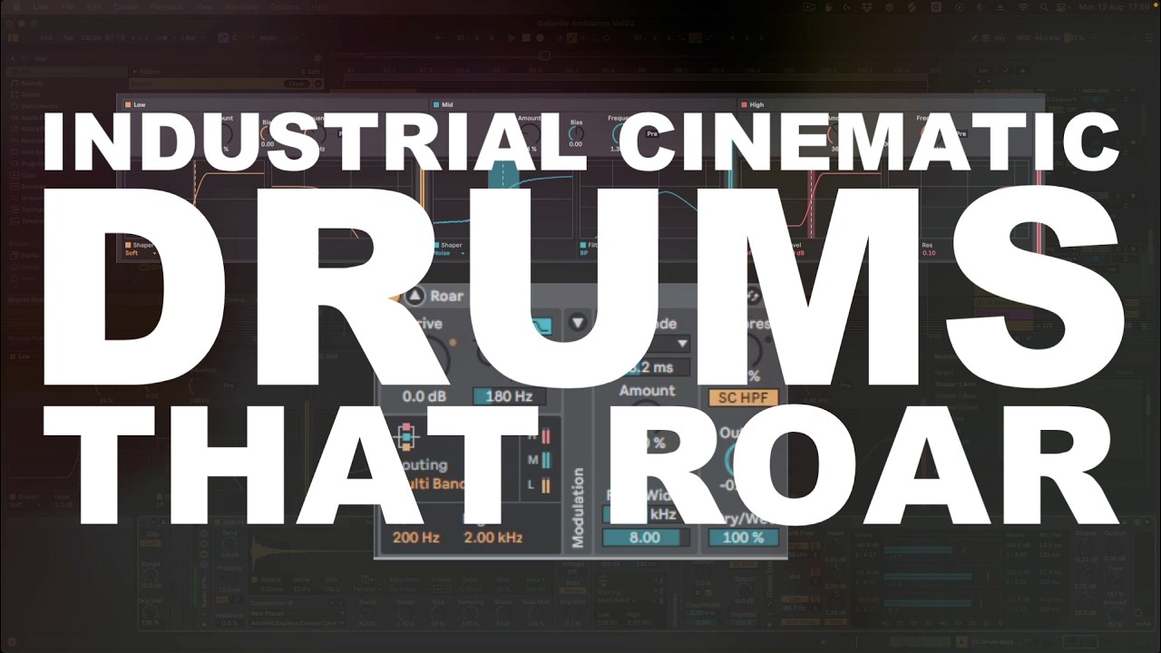 Industrial Cinematic drums that ROAR! #ableton #musicproducer #sounddesign #audiomixing