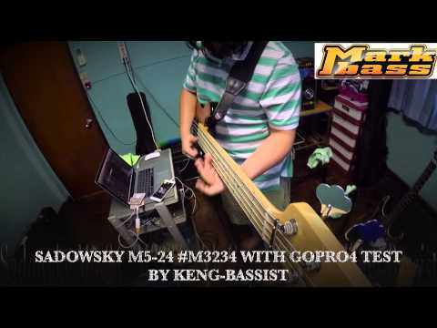 Sadowsky M5-24 #M3234 with Gopro4Black Test by Keng-Bassist