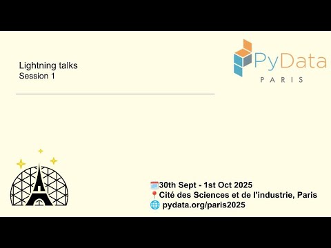 Lightning talks - session 1