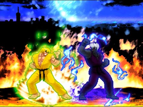 Fire Ken VS. Shin Oni