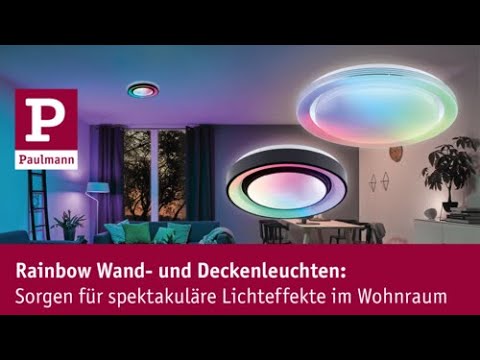 Paulmann LED Deckenleuchte Rainbow mit Regenbogeneffekt - Schwarz, Weiß Paulmann LED Deckenleuchte Rainbow mit Regenbogeneffekt - Schwarz, Weiß