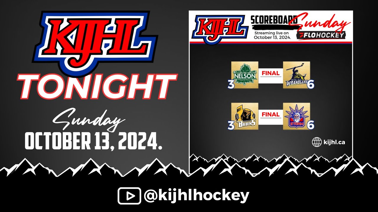 KIJHL Tonight - Oct. 13/24