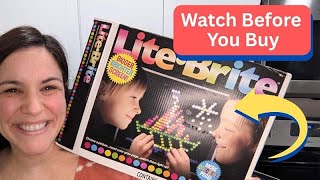 Lite Brite Classic, Favorite Retro Toy Review - Watch Before You Buy!