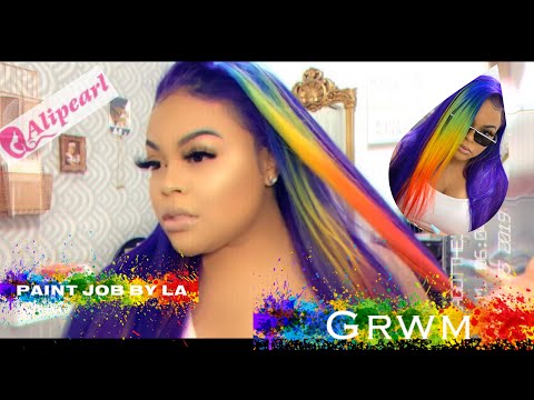RainBow Patch!! GRWM Ft. AliPearl Hair