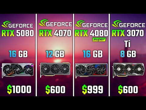 RTX 5080 vs RTX 4070 vs RTX 4080 SUPER vs RTX 3070 Ti | Test in 6 Games