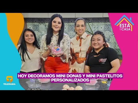Hoy decoramos Mini donas y mini pastelitos personalizados