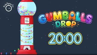 20 Min Gumball Machine Countdown! ✨🔴🍬 Fun Visual Timer for Kids
