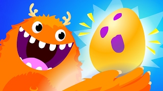 Surprise Egg Gummy Worms! | Kids Songs | by Little Angel