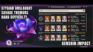 [Genshin Impact Event] Stygian Onslaught: Savage Tremors - Hard Difficulty 3 New 6.7