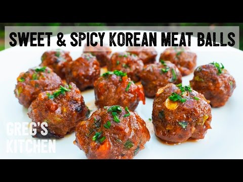 SPICY SRIRACHA MEATBALLS RECIPE - Greg's Kitchen