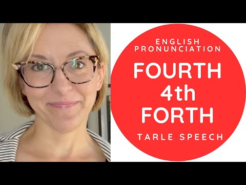 Learn to Pronounce FORTH & FOURTH - American English Homophone Pronunciation Lesson #learnenglish