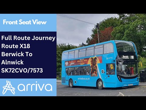 Full Route Journey | Arriva Northumbria Route X18 - Berwick-upon-Tweed To Alnwick | SK72CVO/7573