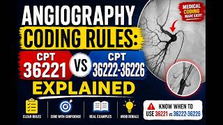 Angiography Coding Rules: CPT 36221 vs 36222-36226 EXPLAINED