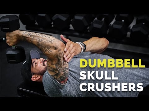 How to Do SKULLCRUSHERS with Dumbbells for BIG Triceps (ADVANCED)