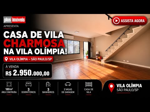 Vídeo do imóvel — Casa de vila na Vila Olímpia