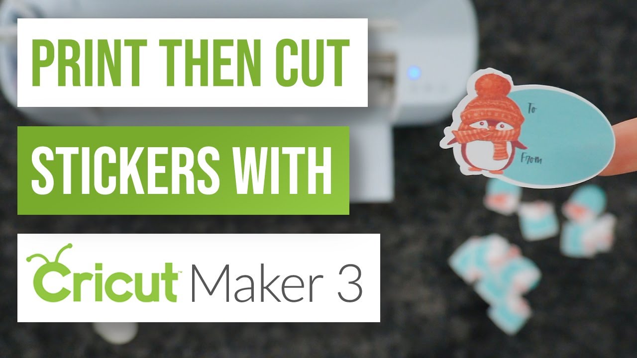 🖨 Print Then Cut Stickers With Cricut Maker 3 | Christmas Gift Sticker Labels