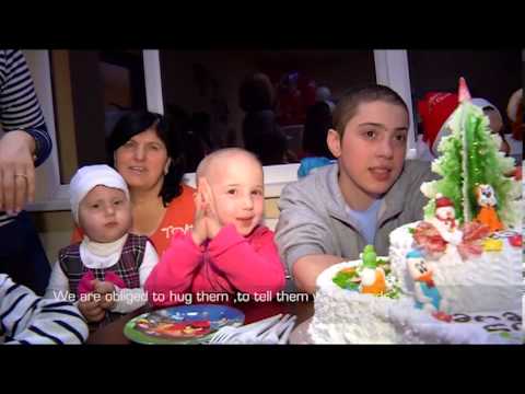 Sophie Gelovani and Nodi Tatishvili Visited Children with Leukemia