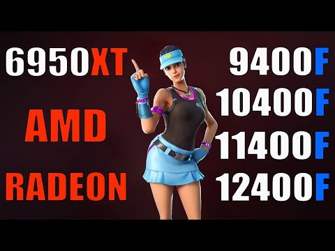 RX 6950 XT + i5-12400F vs i5-11400F vs i5-10400F vs i5-9400F - Test in Games - 1080p - 1440p - 4K