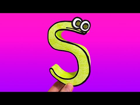 Бумажное творчество | Hktito SPANISH Alphabet Lore S