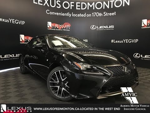 Black 2018 Lexus RC 350 Black Edition Walkaround Review South Edmonton, AB
