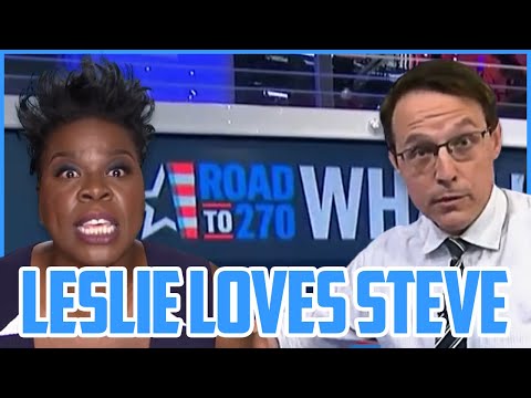 Leslie Jones being infatuated with Steve Kornacki on Twitter