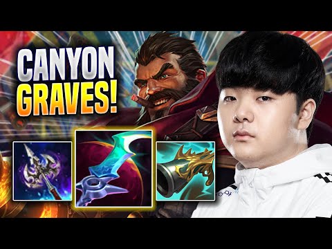 CANYON IS SO GOOD WITH GRAVES! - DK Canyon Plays Graves JUNGLE vs Maokai! | Season 2023