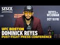 UFC on ESPN 6 Post-Fight Press Conference: Dominick Reyes - MMA Fighting