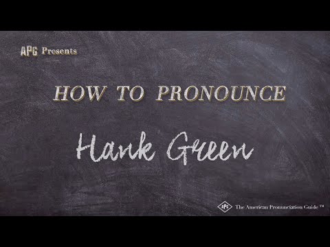 How to Pronounce Hank Green (Real Life Examples!)