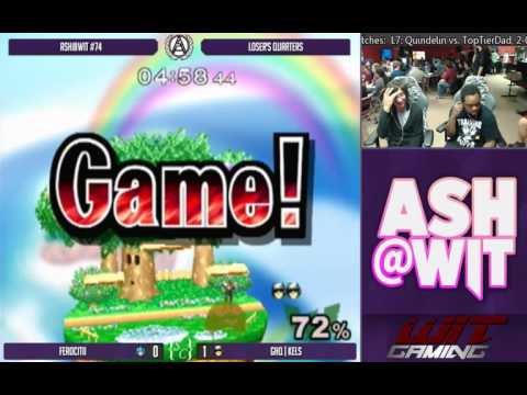 Ferocitii (Peach) vs GHQ | Kels (Sheik, Falcon) - ASH@WIT #74 Melee Loser's Quarters