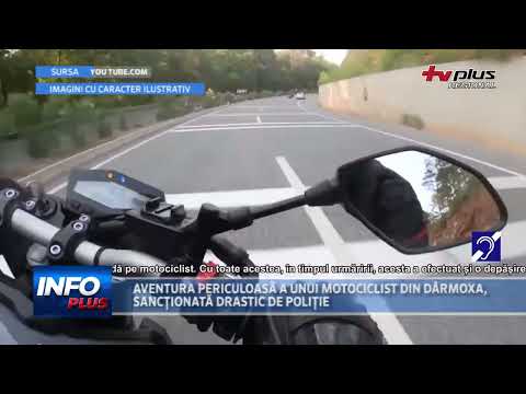 AVENTURA PERICULOASĂ A UNUI MOTOCICLIST DIN DÂRMOXA, SANCȚIONATĂ DRASTIC DE POLIȚIE