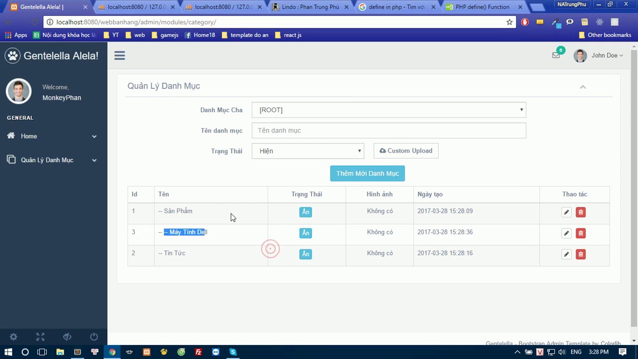[Codethue.net] - Thêm mới danh mục - Code thuê đồ án CNTT  bài 3