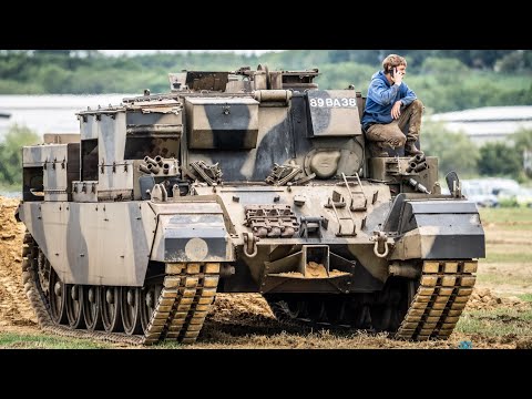 Unstoppable Tank Recovery Vehicle – Tree Pulling & Excavator Towing!