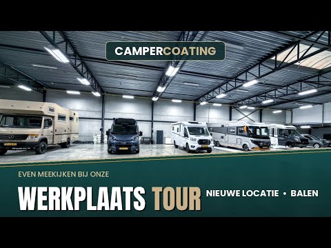 Welkom in onze nieuwe werkplaats! | CamperCoating Balen - YouTube thumbnail