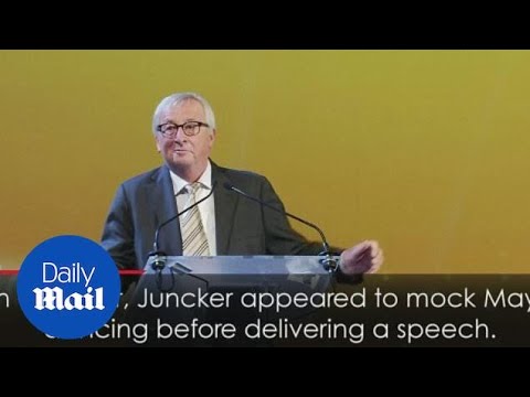May and Juncker caught in a VERY hostile exchange
