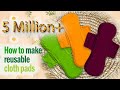 ECO-FRIENDLY MENSTRUAL PAD | How to make reusable cloth pad  #clothpads #diy #diyideas #bestclothpad