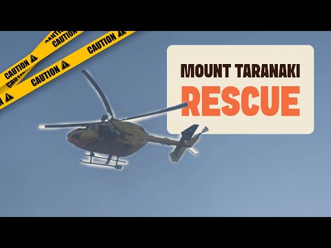 Mount Taranaki Summit accident and helicopter rescue