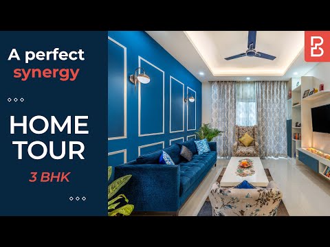 Contemporary 3BHK Home Interior Design of Rajesh & Stuti | Bangalore | Bonito Designs