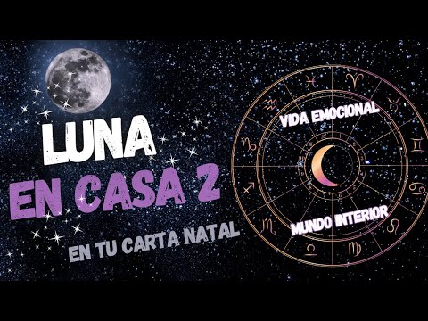 🌝La Luna en Casa 2 en la Carta Natal🌝 "La Casa del Dinero y las Posesiones"#astrología #cartaastral