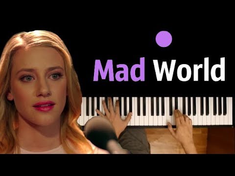 Mad World (OST "Riverdale") ● караоке| PIANO_KARAOKE ● ᴴᴰ + НОТЫ & MIDI | orig. Gary Jules