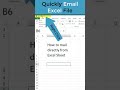 Mail Directly From Excel Shorts