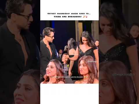 The sweetest shoulder pat🥺🤌🏻#shraddhakapoor #tigershroff #friendship #bollywood #shorts