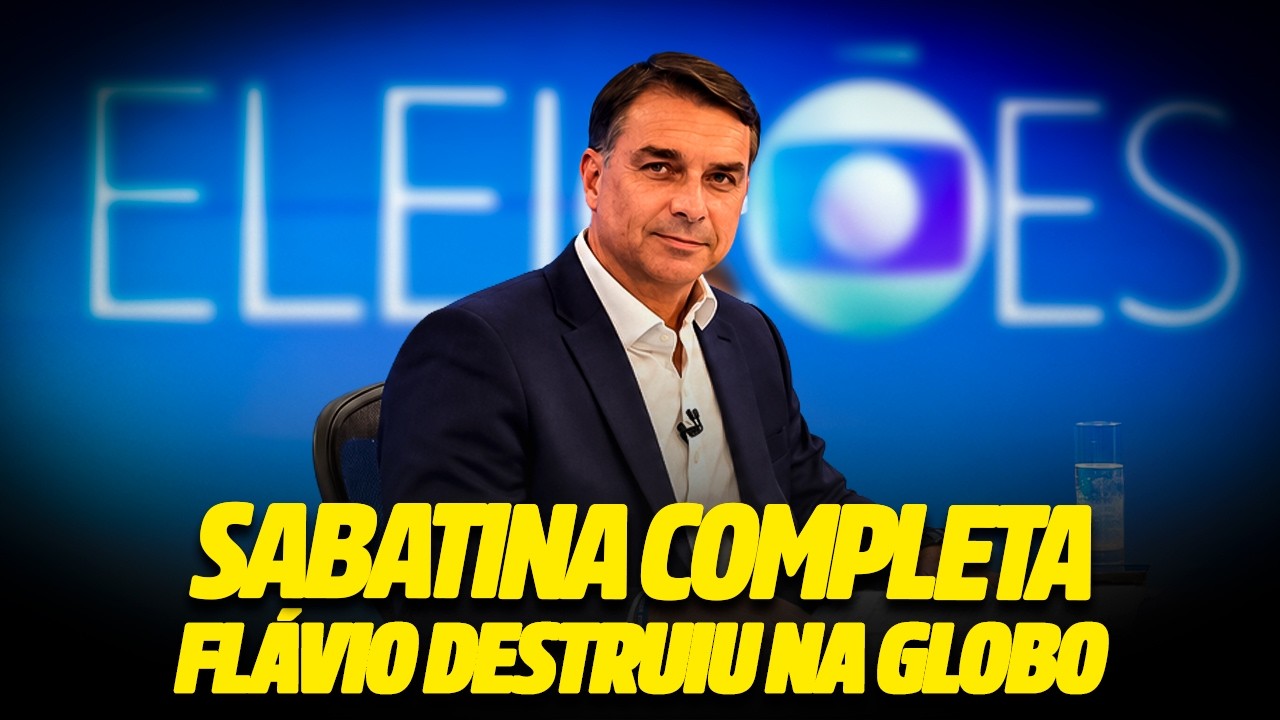 Flávio Bolsonaro vs Globo: Quem venceu a sabatina? [COMPLETO]