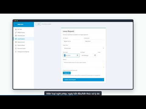 Leave request workflow demo video thumbnail