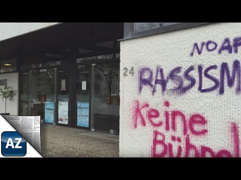 Schmiererein am Bürgerhaus in Finthen